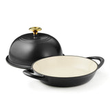 Tramontina 24cm Enamelled Cast Iron Bread Oven - Black