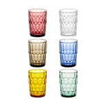Guzzini Vanity Set Of 6 Acrylic Crystal High Tumblers - Assorted Colours