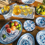 Guzzini Blues Melamine Oval Serving Bowl