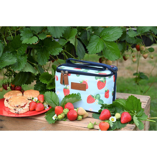 Navigate Strawberries & Cream Personal Insulated Cool Bag - Aqua