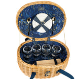 Sara Miller Anniversary 4-Person Wicker Hamper With Contents