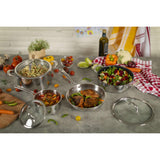 Kuhn Rikon Allround Stainless Steel 3-Piece Saucepan Set with Glass Lids