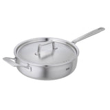 Kuhn Rikon Culinary FivePly 24cm Uncoated Sauté Pan with Lid & Helper Handle