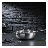 Kuhn Rikon Culinary Fiveply 28cm Non-Stick Wok/Chef's Pan with Lid & Helper Handle