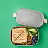 Le Creuset 'On The Go' Stainless Steel 900ml Rectangular Lunch Box - Shell Pink