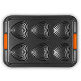 Le Creuset 6-Cup Non-Stick Tiered Heart Muffin Tray