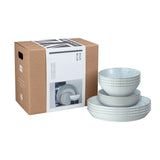 Denby Kiln 12 Piece Dinnerware Set - Blue