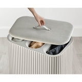 Joseph Joseph Tota Trio Luxe 90 Litre Laundry Separation Bamboo Basket - Ecru