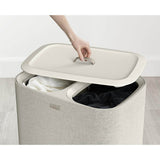 Joseph Joseph Tota 90 Litre Separation Laundry Basket - Ecru