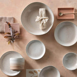Denby Stoneware Kiln 12 Piece Dinnerware Set - Coral