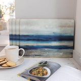 Creative Tops Set Of 4 Premium Placemats - Blue Abstract