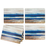 Creative Tops Set Of 4 Premium Placemats - Blue Abstract