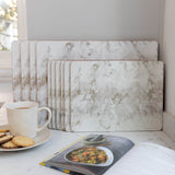 Creative Tops Set Of 4 Premium Placemats - Grey Marble