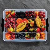 Farberware Build-a-Board 30cm x 40.5cm Snacklebox Bamboo Board with Lid - Large