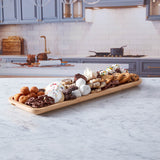 Farberware Build-a-Board 17.5cm x 56cm Rectangular Bamboo Platter with Lid