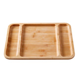 Farberware Build-a-Board 40.5cm x 30.5cm Rectangular Divided Bamboo Board with Lid