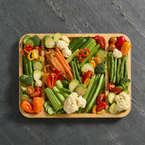 Farberware Build-a-Board 40.5cm x 30.5cm Rectangular Divided Bamboo Board with Lid