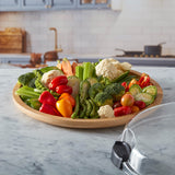 Farberware Build-a-Board 35.5cm Round Bamboo Snack Serving Board with Lid