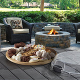 Farberware Build-a-Board 35.5cm Round Bamboo Snack Serving Board with Lid