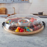 Farberware Build-a-Board 35.5cm Round Divided Serving Board with Lid