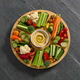 Farberware Build-a-Board 35.5cm Round Divided Serving Board with Lid
