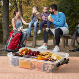 Farberware Build-a-Board 20cm x 32cm Snacklebox Polypropylene Board with Lid - Small