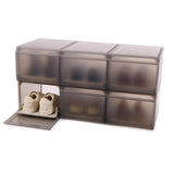 Joseph Joseph 6-Piece Premium ShoeCase Stackable Shoe Storage Box - Grey