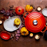 Le Creuset Halloween Stoneware Medium Pumpkin Dish - White