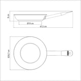 Tramontina 22cm Professional Stainless Steel Frying Pan