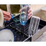 Joseph Joseph Extend™ Steel Plus Expandable Dish Drainer with Wine Rack - Black