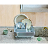 Joseph Joseph Extend™ Steel Plus Expandable Dish Drainer with Wine Rack - Light Stone