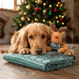 Scruffs Santa Paws Blanket & Reindeer Gift Set - Green
