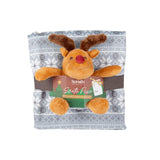 Scruffs Santa Paws Blanket & Reindeer Gift Set - Grey