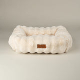Scruffs Festive Fur 60cm x 50cm Box Bed - Cream