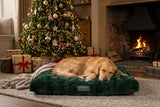 Scruffs Festive Fur 100cm x 70cm Mattress - Green