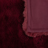 Scruffs Festive Fur Pet Blanket - Burgundy
