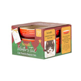 Scruffs Winters Tail 13cm Stoneware Food & Saucer Gift Set - Red