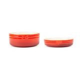 Scruffs Winters Tail 13cm Stoneware Food & Saucer Gift Set - Red