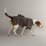 Scruffs Expedition Deluxe Noodle & Microfibre Dog Drying Coat - Medium - Storm Grey