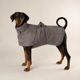 Scruffs Expedition Deluxe Noodle & Microfribe Dog Drying Coat - X-Large - Storm Grey