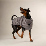 Scruffs Expedition Deluxe Noodle & Microfribe Dog Drying Coat - X-Large - Storm Grey