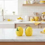 Candlelight Salt & Pepper Shaker Set - Mediterranean Lemons