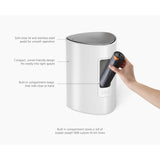 Joseph Joseph EasyStore™ 5 Litre Bathroom Pedal Bin - Gloss White