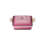 Le Creuset Heritage Stoneware 23cm Square Dish with Lid - Rose Quartz