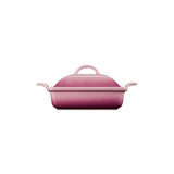 Le Creuset Heritage Stoneware 23cm Square Dish with Lid - Rose Quartz