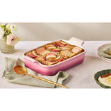 Le Creuset Stoneware Heritage 26cm Rectanuglar Dish - Rose Quartz
