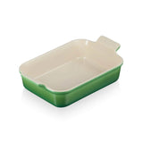 Le Creuset Stoneware Heritage 26cm Rectangular Dish - Bamboo Green