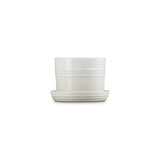 Le Creuset 14cm Stoneware Herb Planter with Tray - Meringue