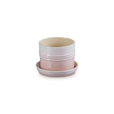 Le Creuset 14cm Stoneware Herb Planter with Tray - Shell Pink