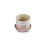 Le Creuset 14cm Stoneware Herb Planter with Tray - Shell Pink